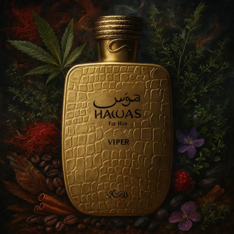 Hawas Viper Fragrance for Men: 3.38 FL OZ EDP, Long-Lasting Intense Aroma