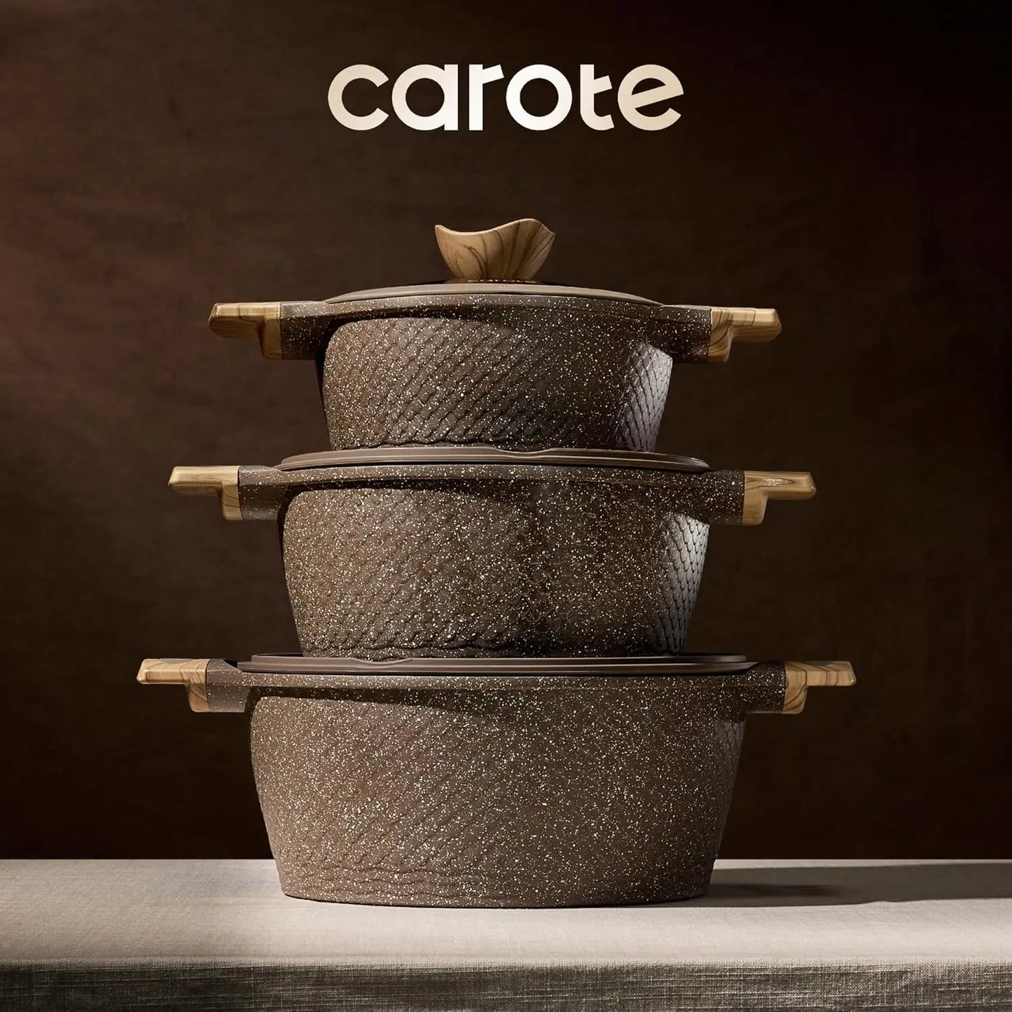 26PCS Pots and Pans Set, Non Stick Cookware Set Induction Cook Ware, PFOA Free.