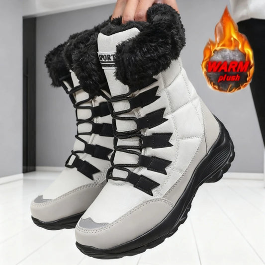 Women's Winter Keep Warm Mid-Calf, Waterproof Boots High Quality Non-slip Boots for Winter