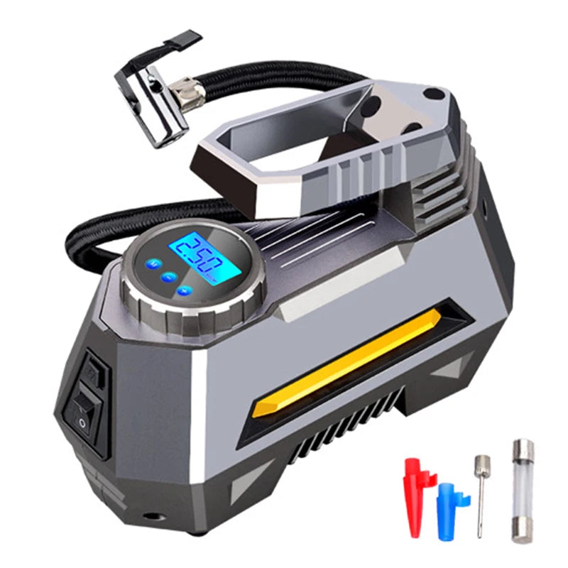 Car Air Compressor Portable Pump 12V Automobile Tire Inflator.