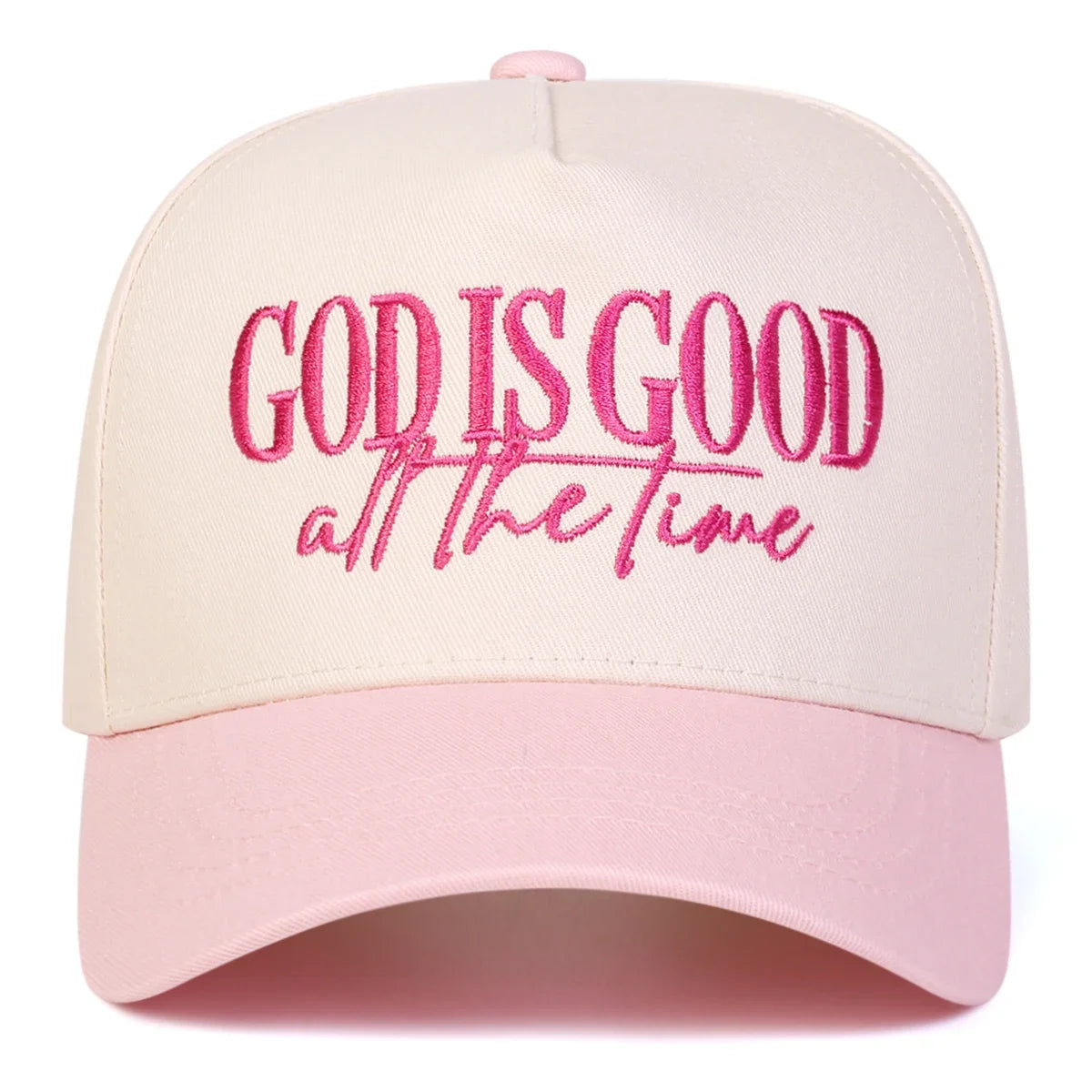 GOD IS GOOD ALL THE TIME Embroidery Baseball Caps, Spring, Autumn Outdoor Adjustable Hats.