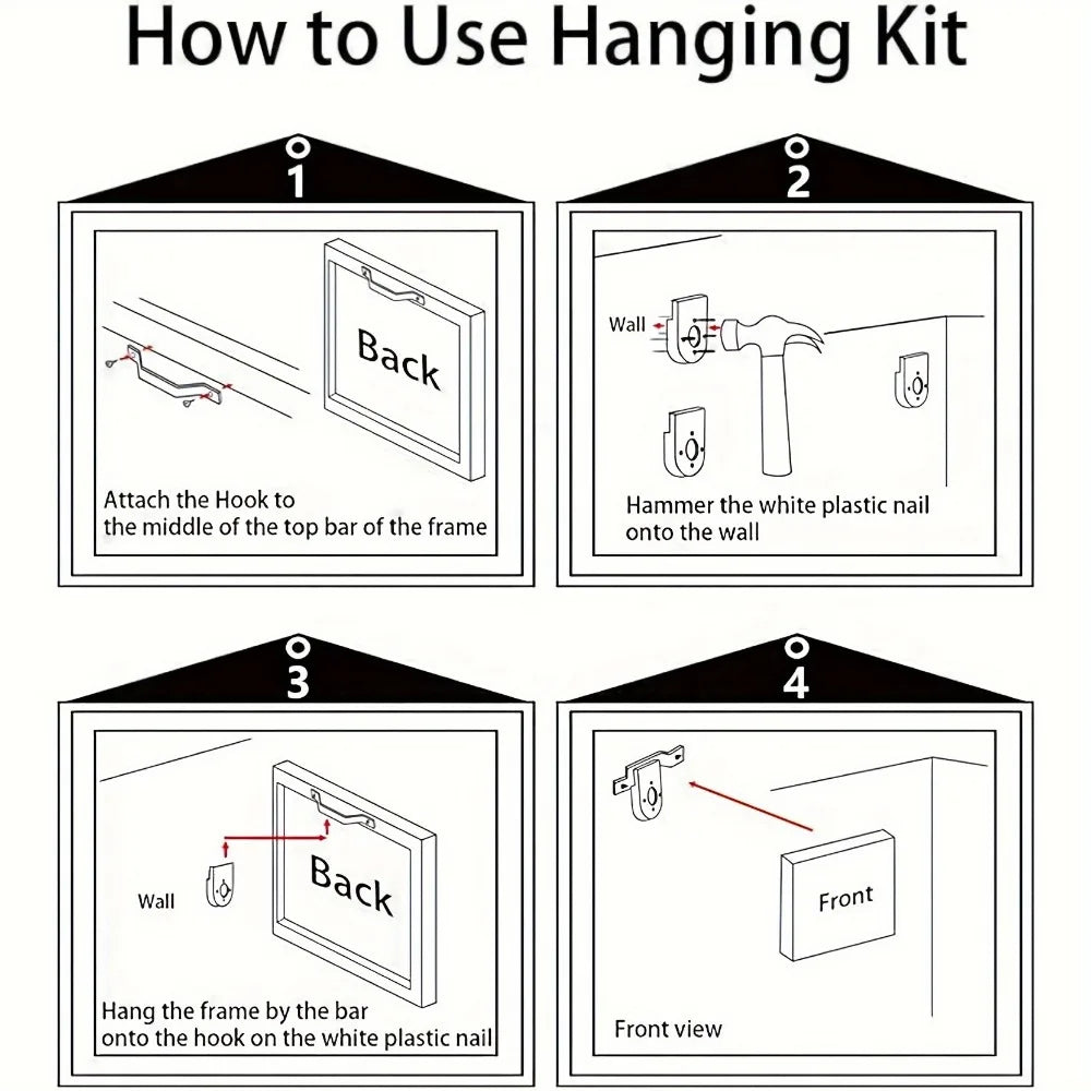 Hand-painted oil paintings geometric shapes