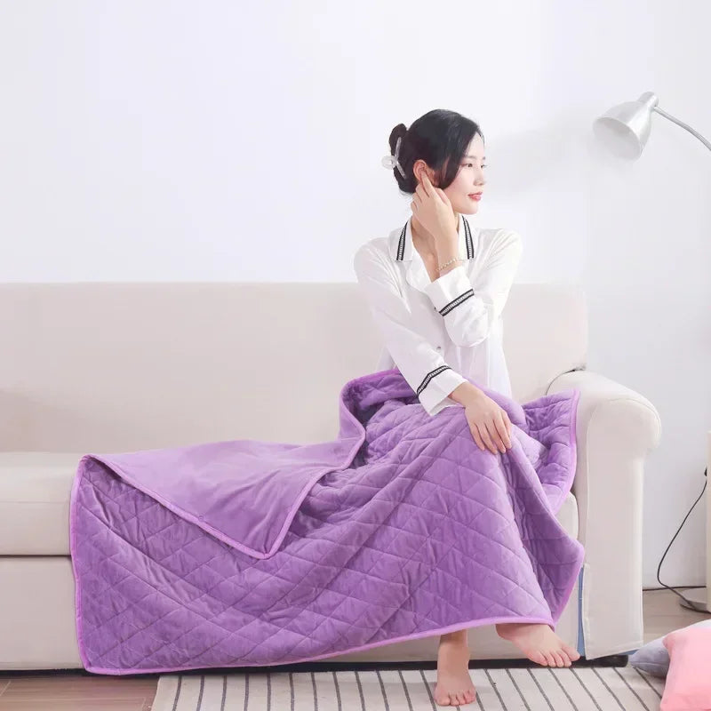 Multifunctional Electric Blanket USB Winter Shawl, 3 Adjustments Fast Heating with Pocket Washable.