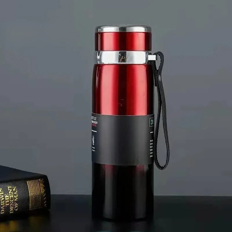 800ml Thermal Water Bottle Thermos Vacuum Flask, Double Stainless Steel Coffee, Tea Insulated Cup Leakage-proof.