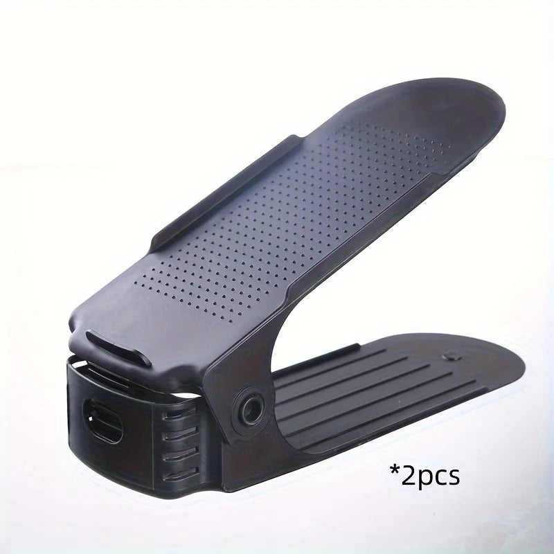 10 Pack Plastic Shoe Rack Adjustable Closet Organizer