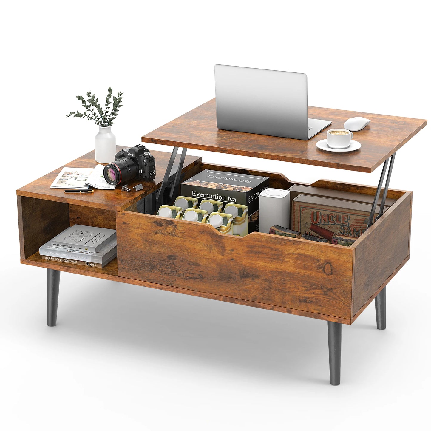 Lift Top Coffee Tables For Living Room, 39.37"x19.7" Desk.