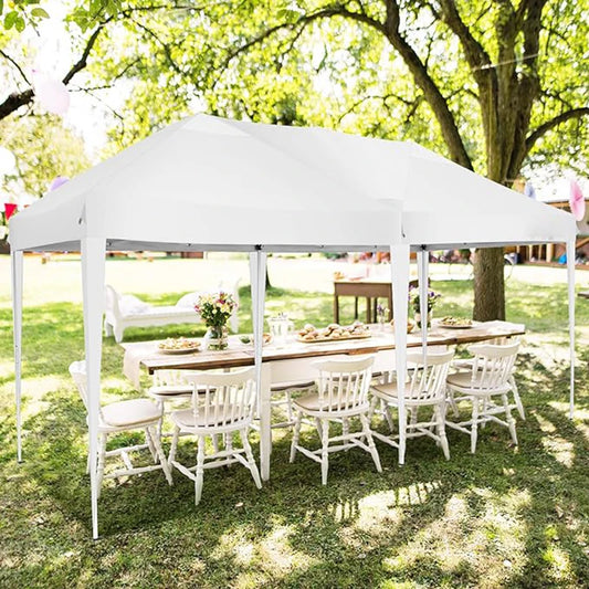 Canopy 10x20 Pop Up Canopy Tent with 6 Sidewalls, Waterproof Outdoor Event Shelter