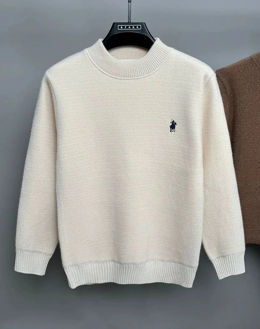 High end brand velvet sweater, men new designer fashion embroidery pullover