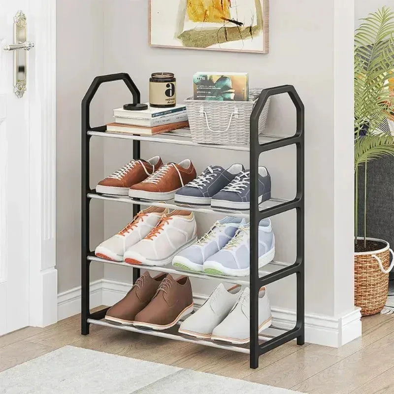 Simple Fashion Shoe Rack Trapezoidal Shoes Organizer 4-Layer
