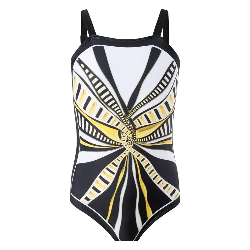 Girls One Piece Swimsuit 5-14 Year Printed, Teens Swimwear 2026 Infant Bathing Suits, Beach Wear Bodysuit.