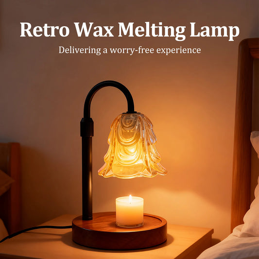 Candle Warmer Lamp with Timer 4 Speed Dimmable, Height Adjustable Base, New Home Decor.
