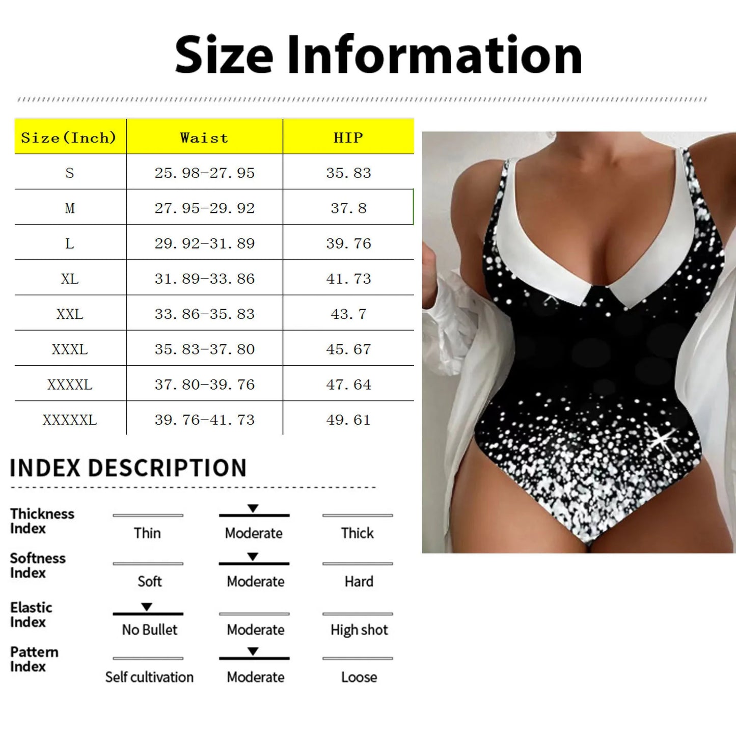 New One Piece High Waisted Swimsuit Women Push Up Padded Swimwear.