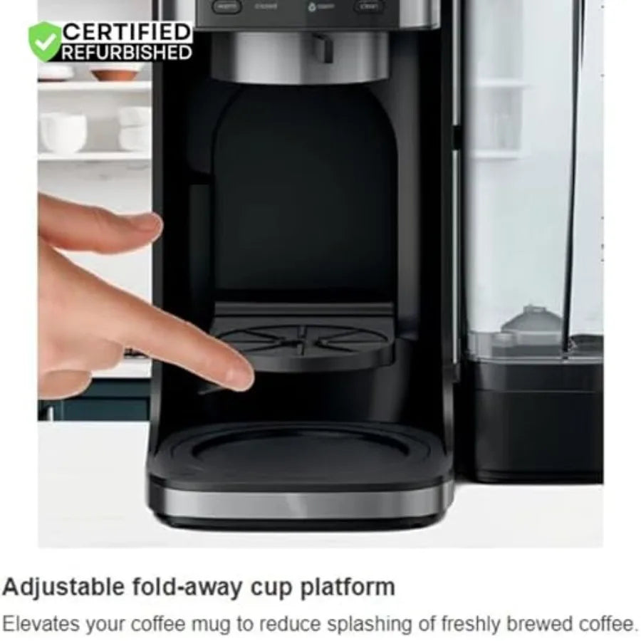 Dual Brew Hot, Iced Coffee Maker, for Home and Office Use, with Advanced Temperature Control.