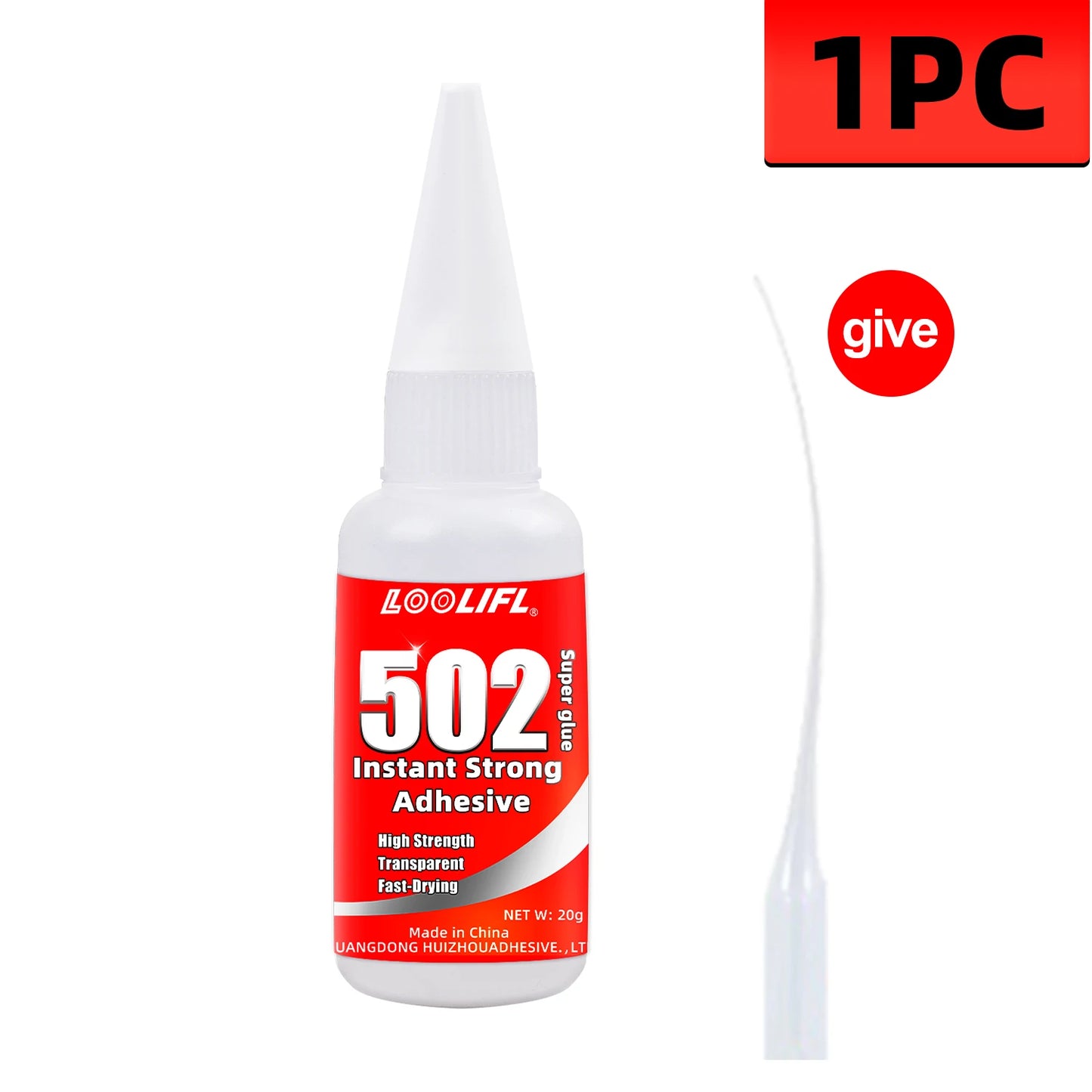 Hot Sell1-5pcs 502 Super Glue Instant Quick-drying Adhesive, Leather, Rubber, Wood, Metal, Strong Bond Liquid Glue.