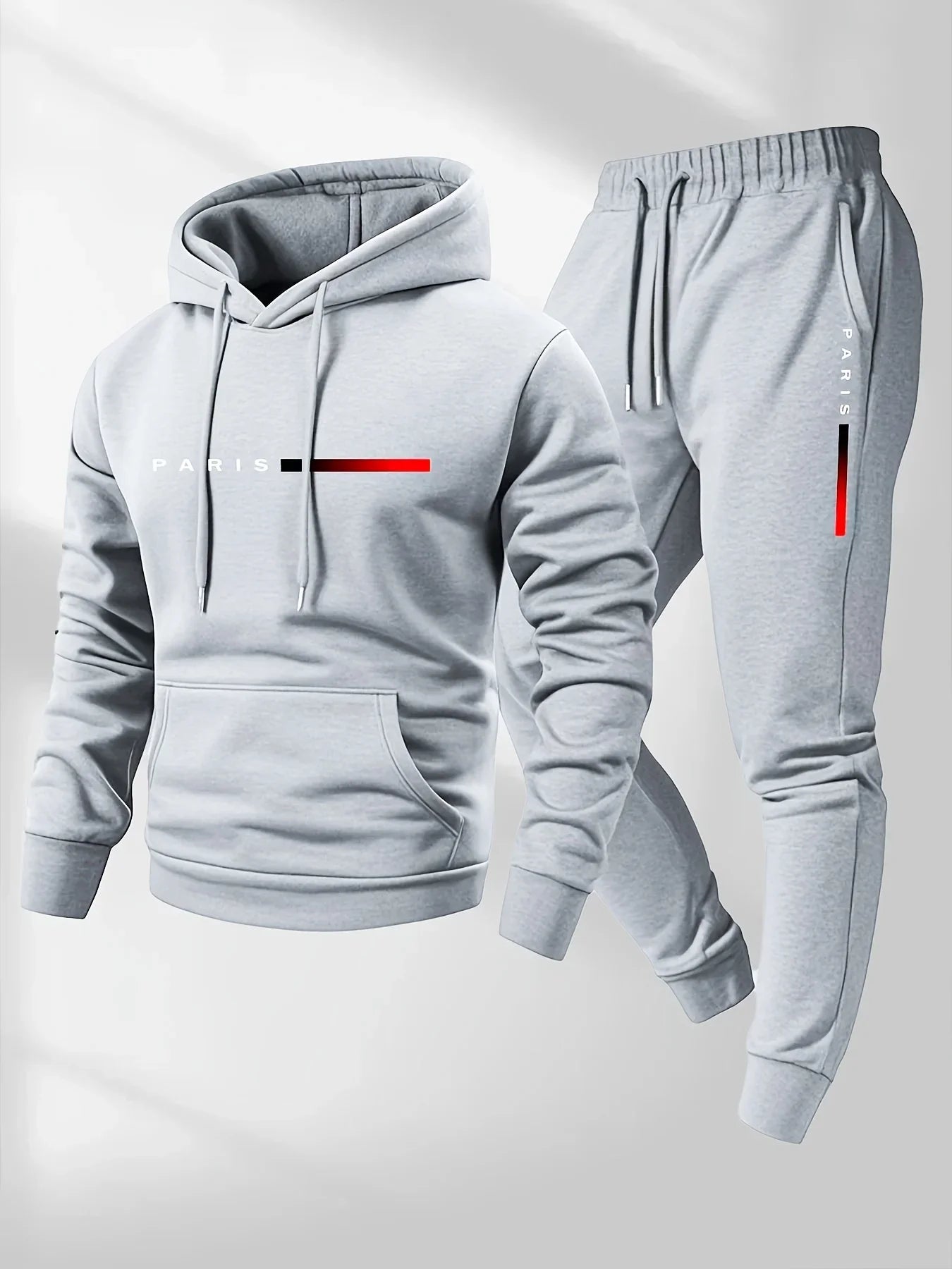 2025 letter printed sportswear set men hooded sweatshirt long pants.