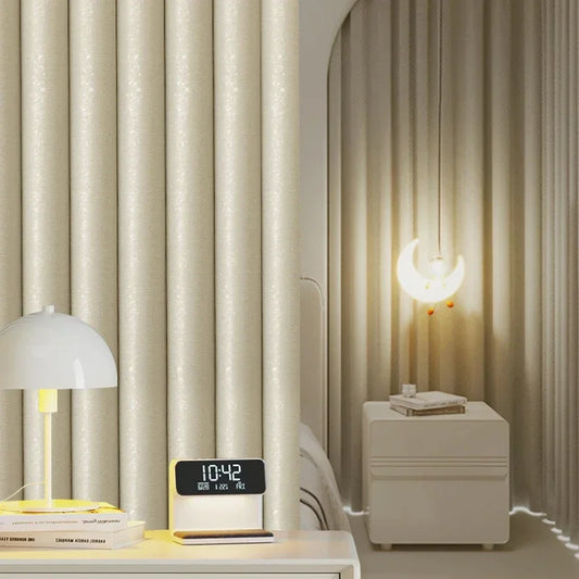 Bedroom Full Blackout Drapes, Bay Window Curtain, Insulated Living Room Drape, Balcony Sun Protection