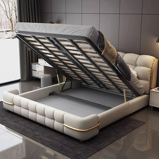 Luxury Unique Bed, Queen Elastic Bedroom Double Bed
