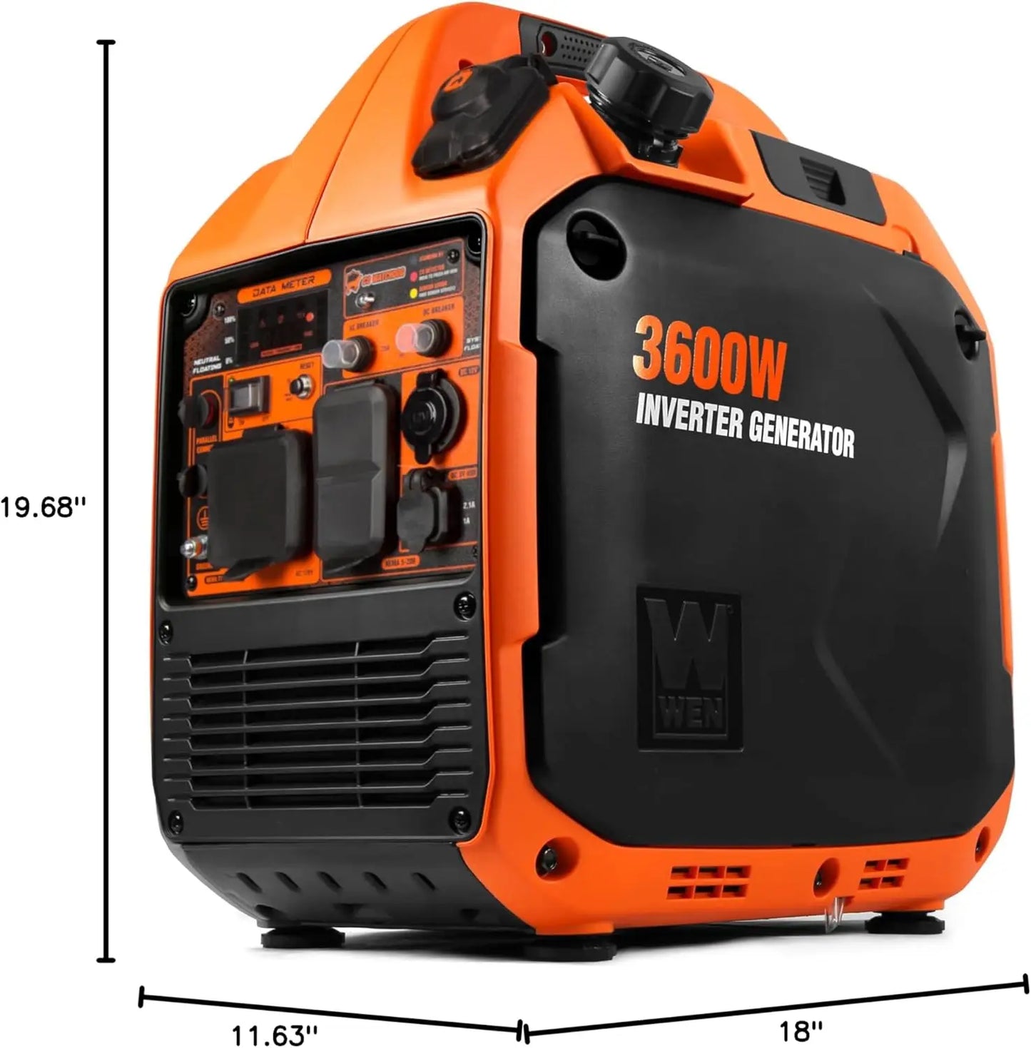 Quiet and Lightweight 3600-Watt Dual Fuel, RV-Ready Portable Inverter Generator, with Fuel Shut Off, and CO Watchdog (DF360iX).