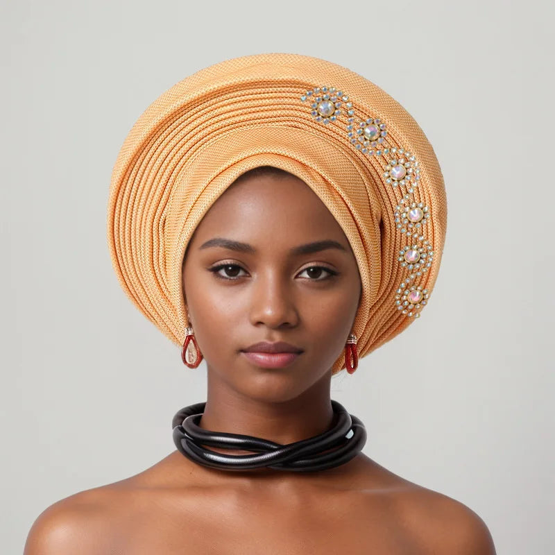 African Head tie Turbans for Women Muslim Headwear.