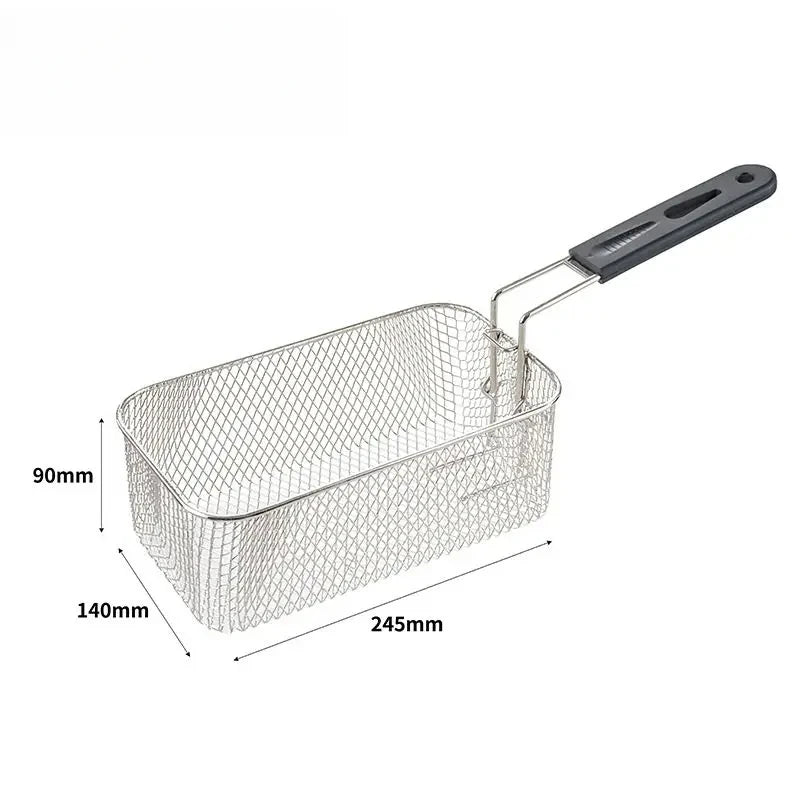 4L Electric Deep Fryers Oil Oven Adjustable Thermostat 2000W.