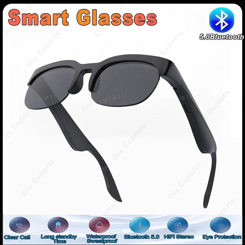 Smart Glasses Men, Women Bluetooth Calling, Music Playback, Outdoor Sports Cycling, UV-proof Sunglasses Smart Audio Glasses.