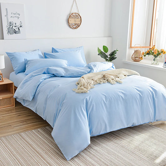Queen Size Duvet Cover, Skin-Friendly Colored Bedding Set, with Flower Branch Design, High-Quality Quilt Cover.