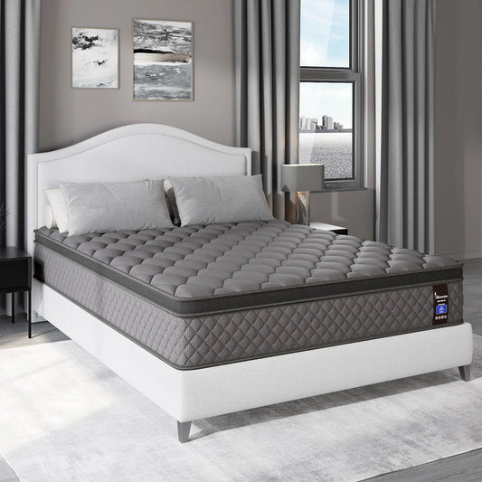 10"12"14"Twin Full Queen, King Size, Mattress in a Box Hybrid Spring Memory Foam Top Mattresses.