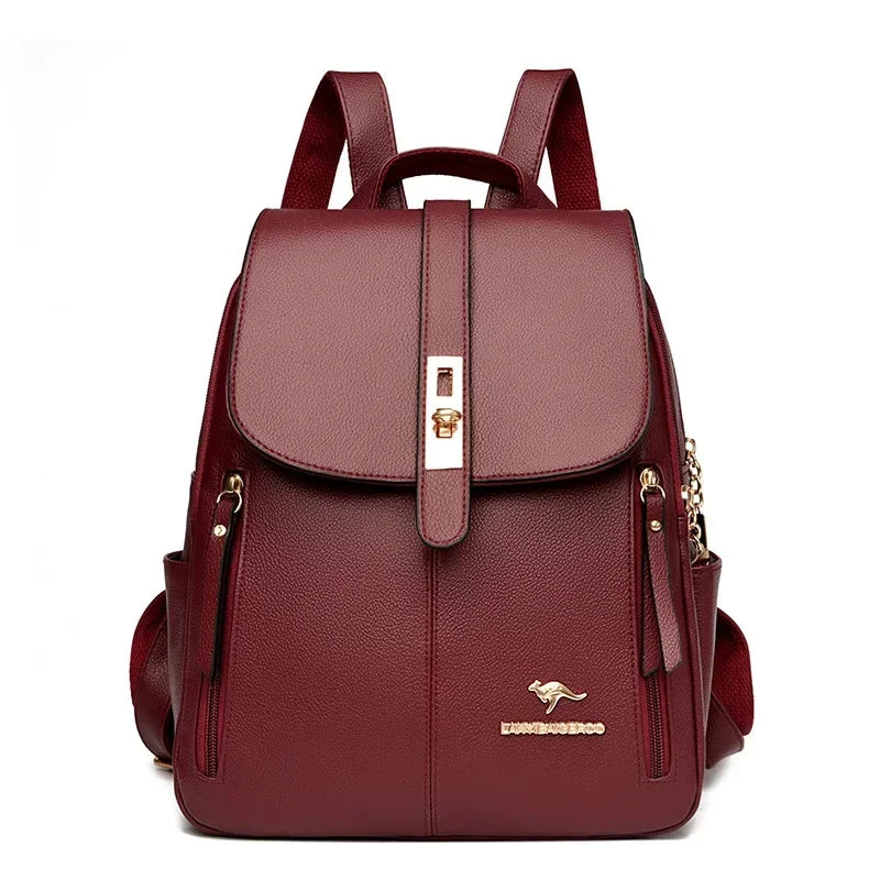 Fashionable Large Capacity Women Backpack, Simple Style Dual-Shoulder Bag.