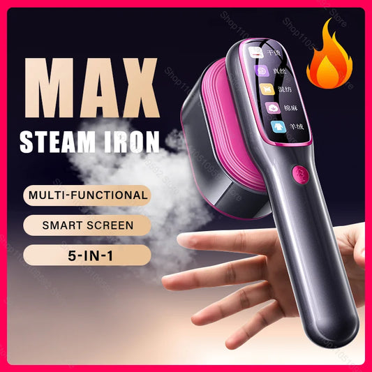 Steam Iron Portable Mini for Clothes Fast Heating Travel Garment .