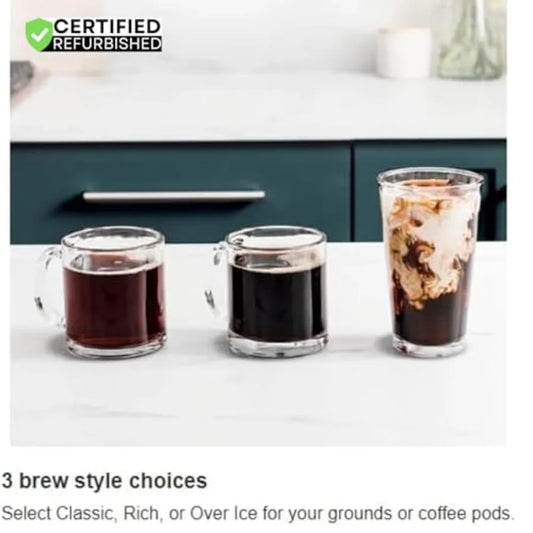 Cafetière Double Infusion Chaud et Glacé, pour la Maison et le Bureau, avec Contrôle Avancé de la Température.