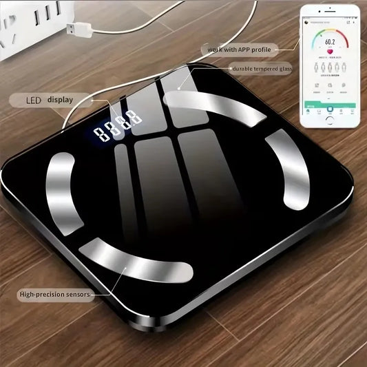 Digital Bathroom Scale with App Connectivity for Accurate Weight Measurement and Tracking
