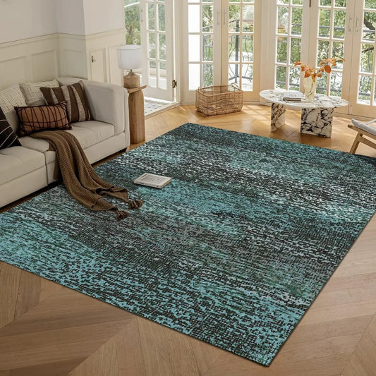 Stain & Water Resistant Non-Slip Rug for Living Room, Bedroom, Nursery