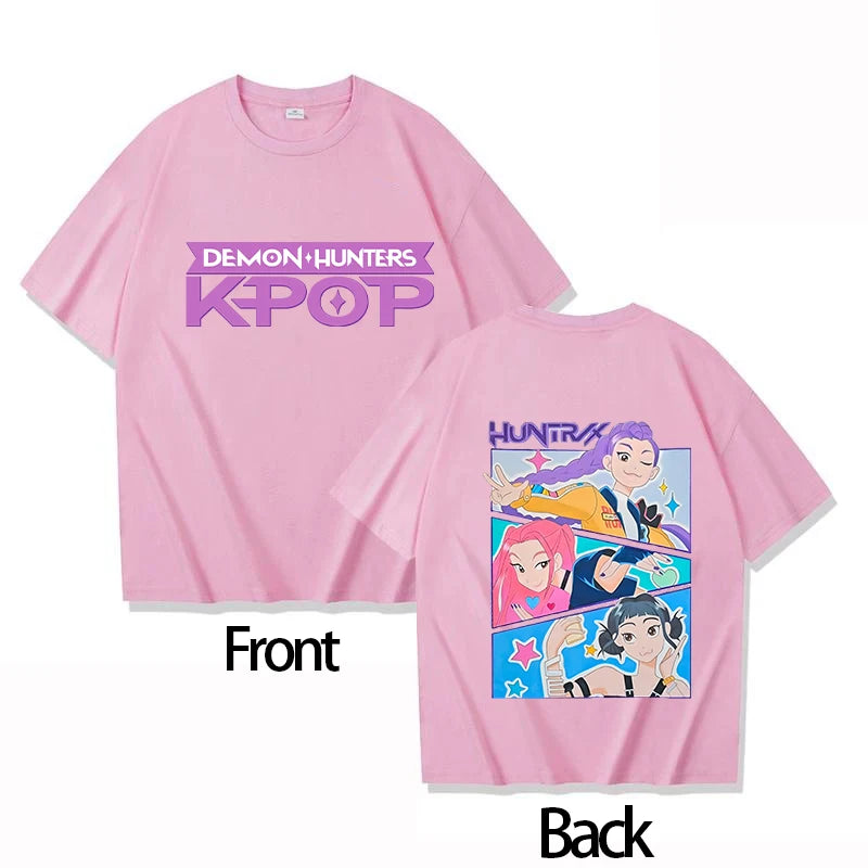 2025 Movie KPOP Demon Hunter RUMI child, Cotton Round Neck Boys, Girls T-shirt.