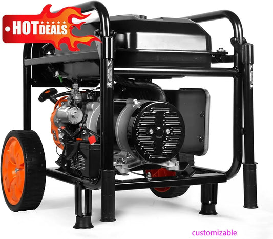 5600-Watt Portable Generator, Electric Start, 224cc, Transfer-Switch and RV-Ready with CO Shutdown Sensor (GN5602X).
