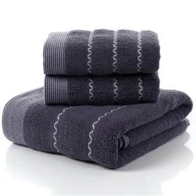 3 Piece Bath Towels Set 100% Cotton, 1 Bath Towel, 2 Hand Towel, Luxury Bathroom Towel Hotel Quality