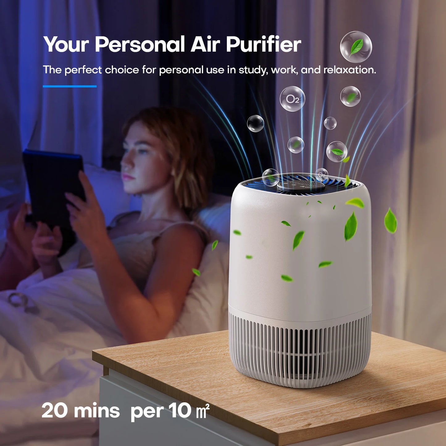 Air Purifiers Home,Filter Cleaner with Fragrance