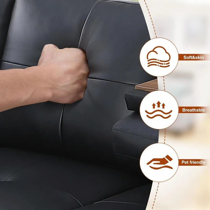 Sectional Couches for Living Room, L Shaped Couch 3-Piece Sectional Sofa Set for Living Room, and Small Apartment.