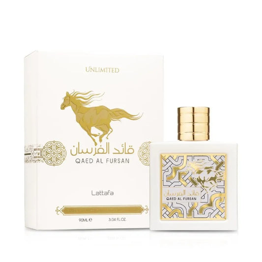 Lattafa Qaed Al Fursan para hombre, Eau de Parfum en spray, 3.04 onzas