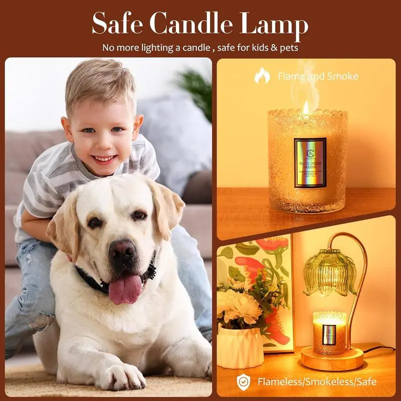 Candle Warmer Lamp, with Timer, Dimmable, Birthday Gifts for Women ,No candles included,