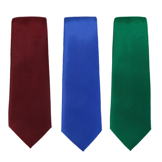 Cravate Unie 7,5 cm pour Homme Tendance, Mariage Bleu Gris.