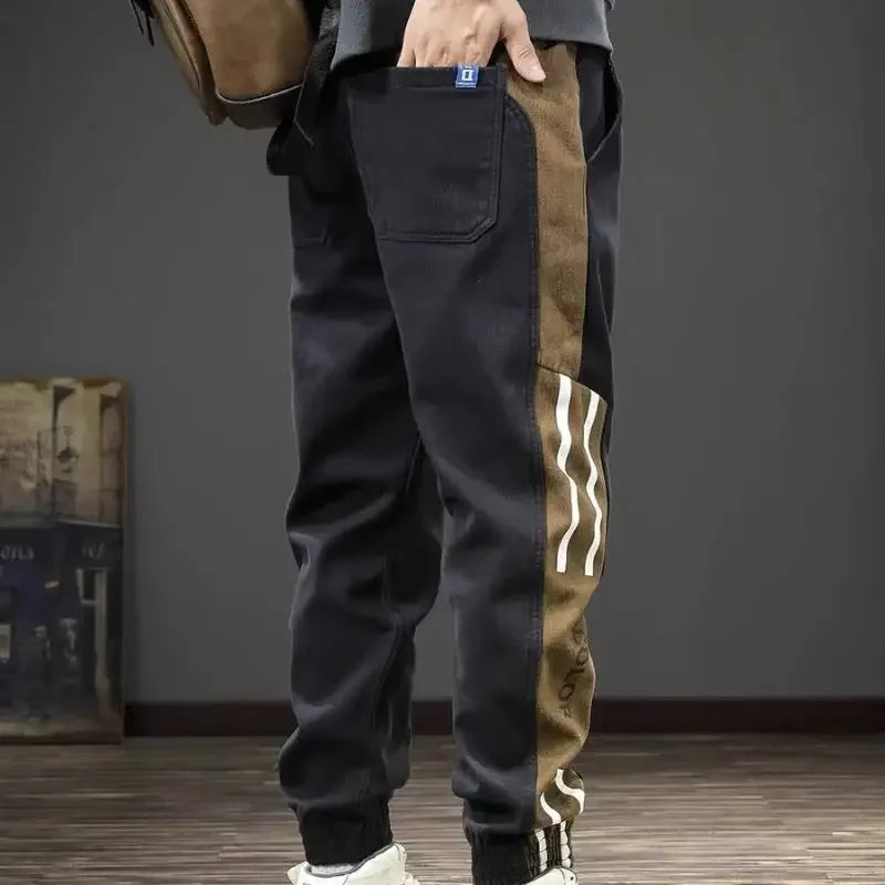 Casual Male Trousers Baggy Vintage Men's Cargo Pants