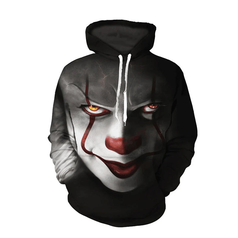 New Arrival Personality Hoodies ,Horror Movies 3D Printed Pullover.