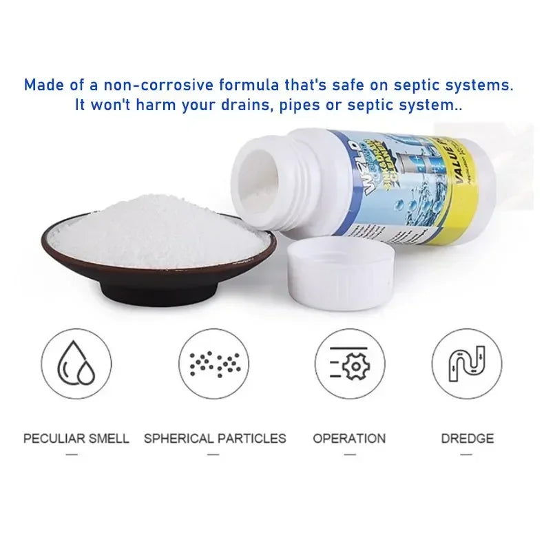 Sink Drain Cleaner Chemical for Kitchen, Toilet, Pipe Dredging Clear, Pipe Sink Cleaner.