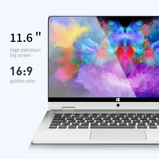 Ordinateur portable tablette tactile 2-en-1 de 11,6 pouces Intel, Windows 11 Pro 8 Go de RAM DDR4, SSD 128 Go/256 Go/512 Go Ordinateur d'étude portable.