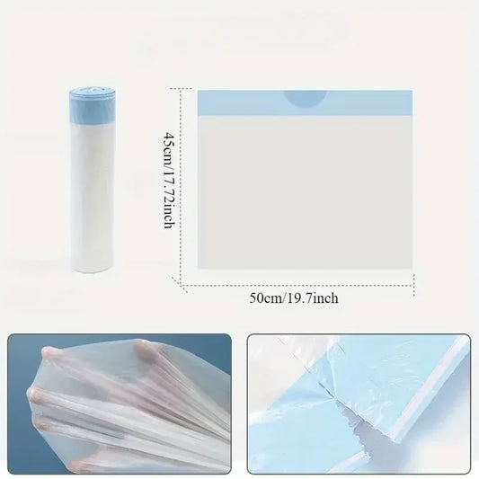 Drawstring Garbage Bag Household Portable Kitchen, Thickened Large Student Dormitory, Automatic Closing Thick Plastic Bag.