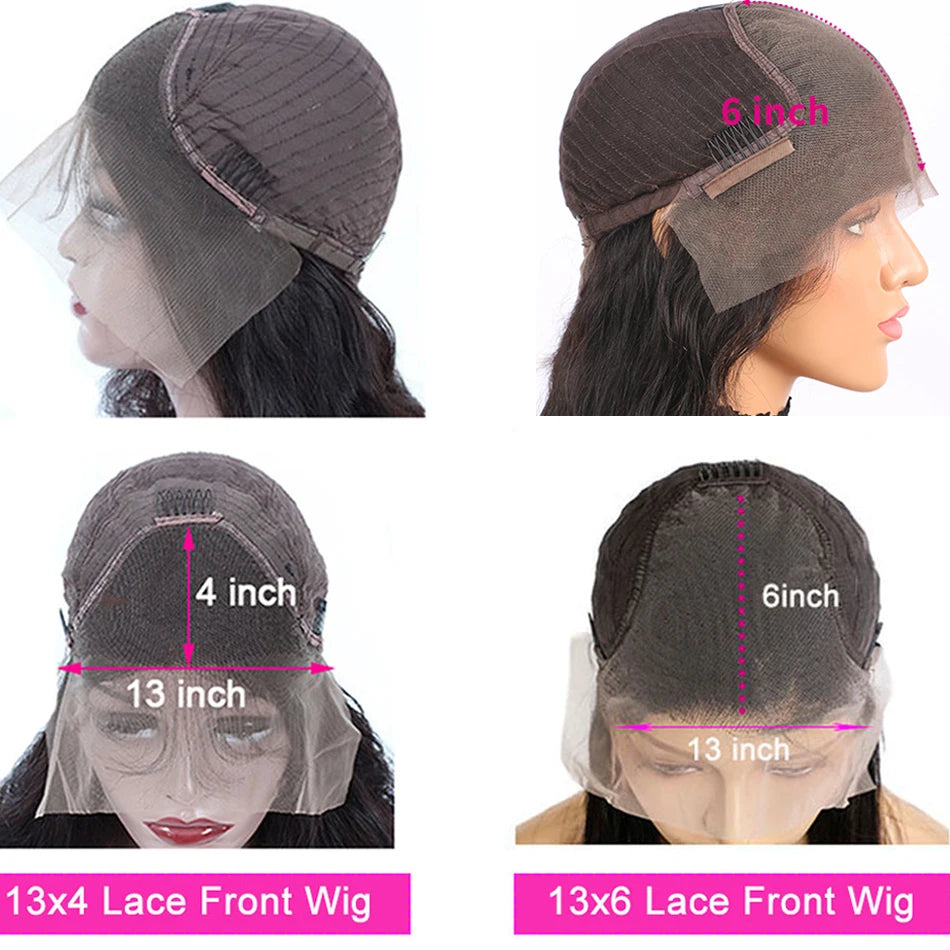 HD Lace Front Human Hair Wigs Straight For Women