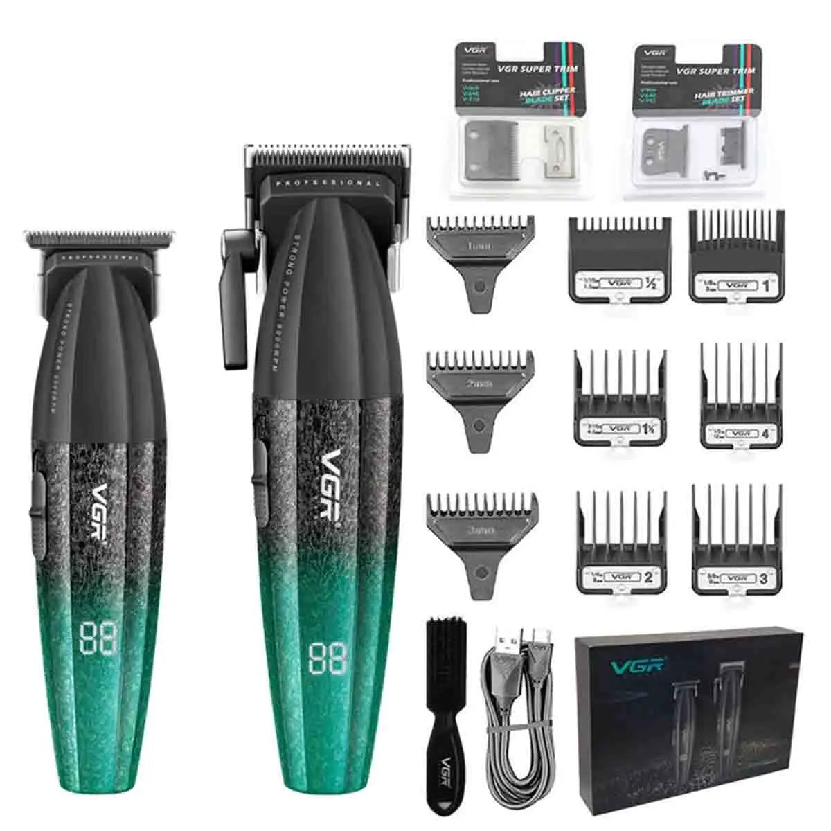 VGR Hair Clipper Professional 9000RPM Hair Cutting Machine, Face Shaver, Reciprocating Beard Trimmer, Hair Trimmer for Men V-640 S3.