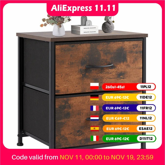 Nightstand Bedside Coffee Table Storage For Bedroom