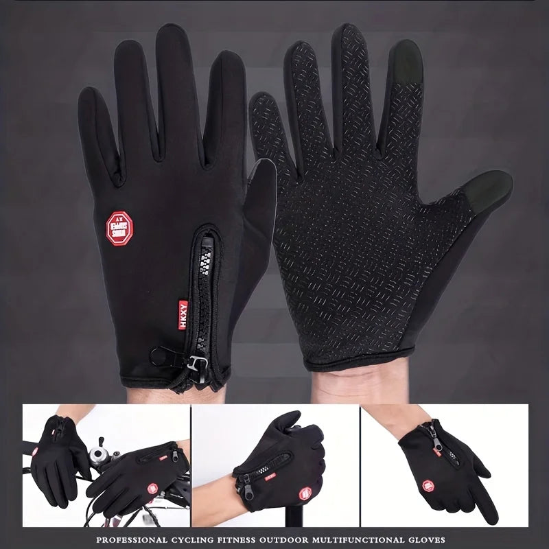 Winter Gloves For Men Women, Touchscreen Warm Outdoor Cycling, Driving, Motorcycle Gloves Windproof Non Slip.