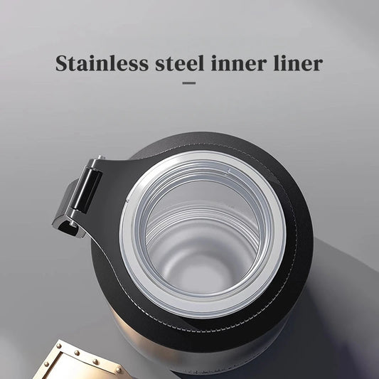 Termo de acero inoxidable de 600-1500 ml, taza térmica para exteriores, termos portátiles, botella de agua termo fría y caliente, taza de café.